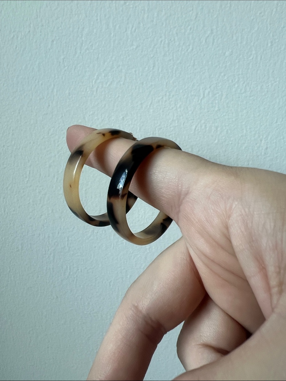 Tortoise Hoop Earrings